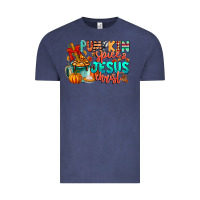 Vintage Denim Pumpkin pie Jesus Christ Vintage Tee - CowhideDigitalArt