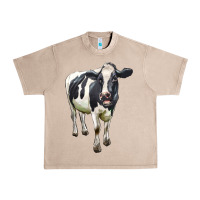 French Oak Holstein Bull Urban Heavy Tee - LillyAllenDesigns