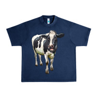 Navy Holstein Bull Urban Heavy Tee - LillyAllenDesigns