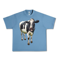 Pebble Blue Holstein Bull Urban Heavy Tee - LillyAllenDesigns