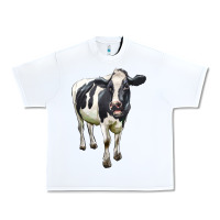 White Holstein Bull Urban Heavy Tee - LillyAllenDesigns