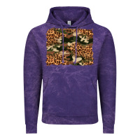 Cloud Purple camouflage and leopard background Vintage Hoodie - Artiststas