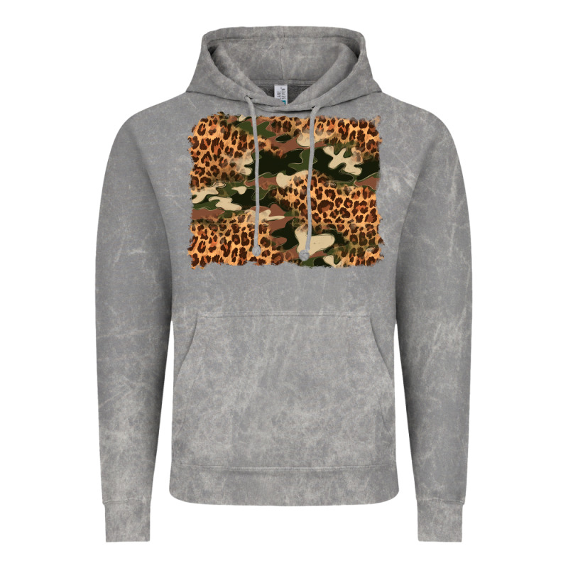 Camouflage And Leopard Background Vintage Hoodie by Artiststas | Teevron