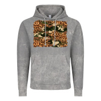 Cloud Rock camouflage and leopard background Vintage Hoodie - Artiststas