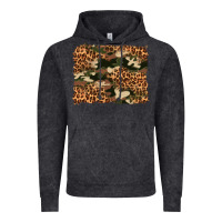 Vintage Black camouflage and leopard background Vintage Hoodie - Artiststas