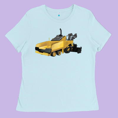 Asphalt Paver Ladies Tee Designed By Lillyallendesigns