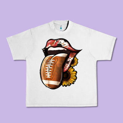 Football Tongue Urban Heavy Tee Designed By Jasminsmagicworld