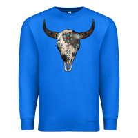 True Royal Cowhide Bull Skull Premium Sweatshirt - Jasminsmagicworld
