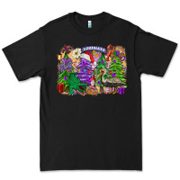Black christmas louisiana mardi gras trees Premium Tee - FaDigitalArtStudio