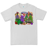 Dove Grey christmas louisiana mardi gras trees Premium Tee - FaDigitalArtStudio