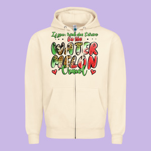 Watermelon Crawl Zipper Hoodie Designed By Jasminsmagicworld