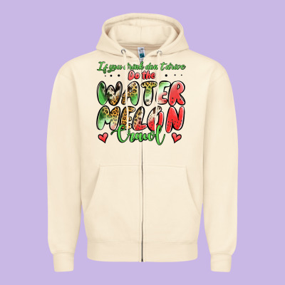 Watermelon Crawl Zipper Hoodie Designed By Jasminsmagicworld