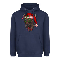 Navy christmas bison Heavyweight Hoodie - RanaPortraitStore