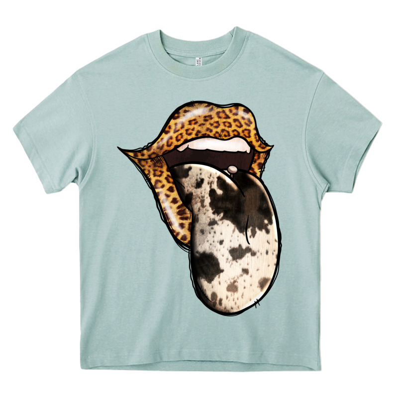 Western Leopard Cowhide Tongue Heavy Core Tee by Jasminsmagicworld | Teevron