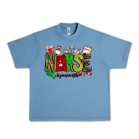 Pebble Blue Nurse Juneenth Urban Heavy Tee - CowhideDigitalArt