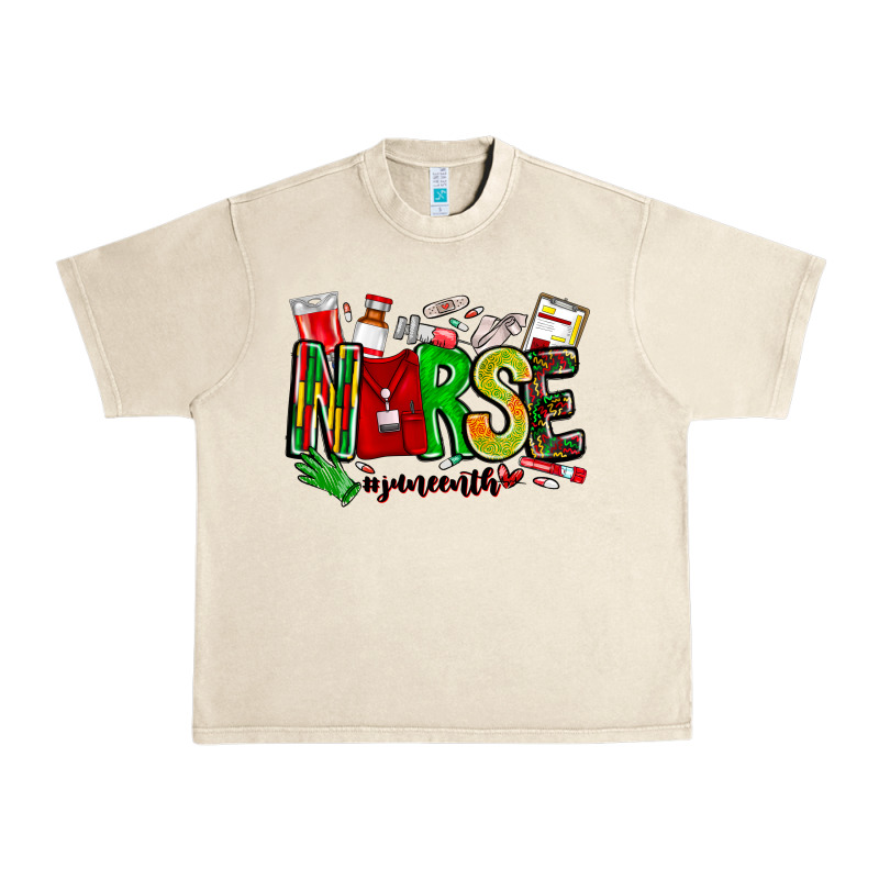 Nurse Juneenth Urban Heavy Tee by CowhideDigitalArt | Teevron
