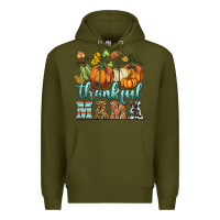 Army Green thankful mama Premium Hoodie - BarkalooDesign