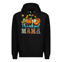 Black thankful mama Premium Hoodie - BarkalooDesign