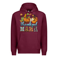 Burgundy thankful mama Premium Hoodie - BarkalooDesign