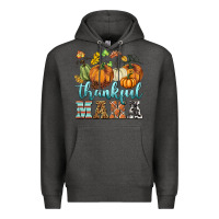 Charcoal Heather thankful mama Premium Hoodie - BarkalooDesign