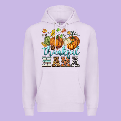 Thankful Mama Premium Hoodie Designed By Barkaloodesign