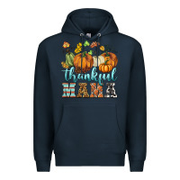 Navy thankful mama Premium Hoodie - BarkalooDesign