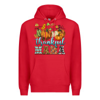 Red thankful mama Premium Hoodie - BarkalooDesign