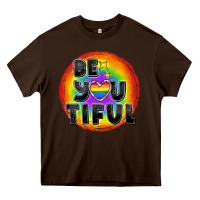 Chocolate Brown Be you tiful pride Heavy Core Tee - FaDigitalArtStudio