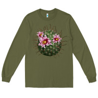 Army Green arizona fishhook cactus Long Sleeve Tee - LillyAllenDesigns