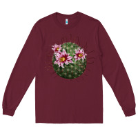 Burgundy arizona fishhook cactus Long Sleeve Tee - LillyAllenDesigns