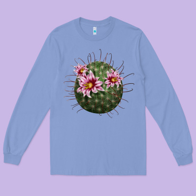 Arizona Fishhook Cactus Long Sleeve Tee Designed By Lillyallendesigns