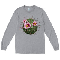 Heather Grey arizona fishhook cactus Long Sleeve Tee - LillyAllenDesigns