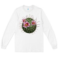 White arizona fishhook cactus Long Sleeve Tee - LillyAllenDesigns