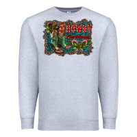 Heather Grey howdy christmas boots Premium Sweatshirt - RanaPortraitStore