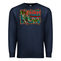 Navy howdy christmas boots Premium Sweatshirt - RanaPortraitStore