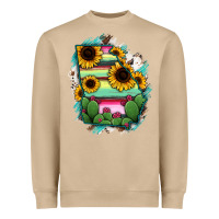 Mushroom Georgia Map Sunflower Cactus Serape Heavyweight Sweatshirt - RanaPortraitStore