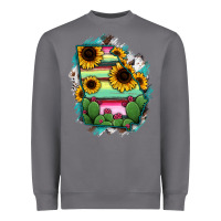 Storm Georgia Map Sunflower Cactus Serape Heavyweight Sweatshirt - RanaPortraitStore