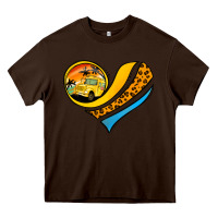 Chocolate Brown Bus Driver Off Duty Heart Heavy Core Tee - Jasminsmagicworld