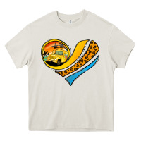 Cream Bus Driver Off Duty Heart Heavy Core Tee - Jasminsmagicworld