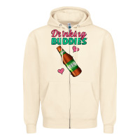 Sandshell Drinking Buddies Zipper Hoodie - Jasminsmagicworld