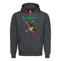 Smoke Drinking Buddies Zipper Hoodie - Jasminsmagicworld