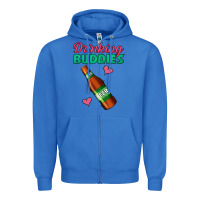 True Royal Drinking Buddies Zipper Hoodie - Jasminsmagicworld