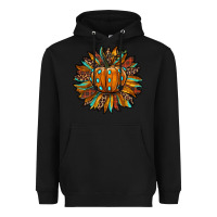 Black pumpkin sunflower Heavyweight Hoodie - RanaPortraitStore