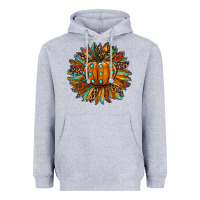 Heather Grey pumpkin sunflower Heavyweight Hoodie - RanaPortraitStore