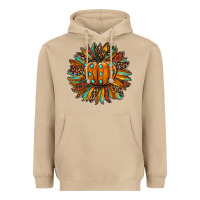 Pumpkin Sunflower Heavyweight Hoodie | Teevron