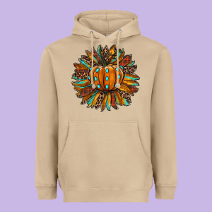 Pumpkin Sunflower Heavyweight Hoodie Designed By Ranaportraitstore