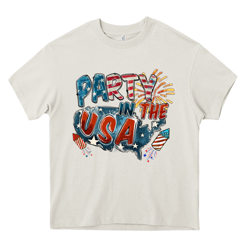 Party In The Usa Heavy Core Tee by FaDigitalArtStudio | Teevron