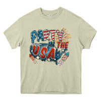 Mossy Party in the USA Heavy Core Tee - FaDigitalArtStudio