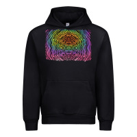 Black colorful zebra background Urban Hoodie - RanaPortraitStore
