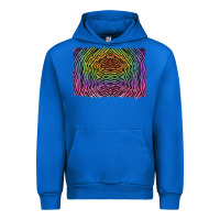 Cobalt colorful zebra background Urban Hoodie - RanaPortraitStore